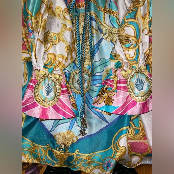 🩷SOLD🩷Camilla Shift Shirt Dress With Crochet Collar Sail Away With Me - Picture 12 of 17